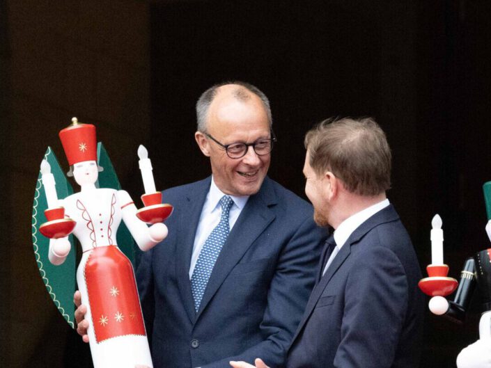 Antrittsbesuch in Sachsen: Bundeskanzler Merz in Dresden am 28. Oktober 2025