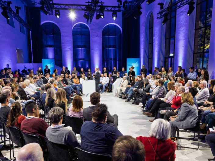 KanzlerGESPRÄCH mit Kanzler Scholz in Mannheim am 2. November 2023