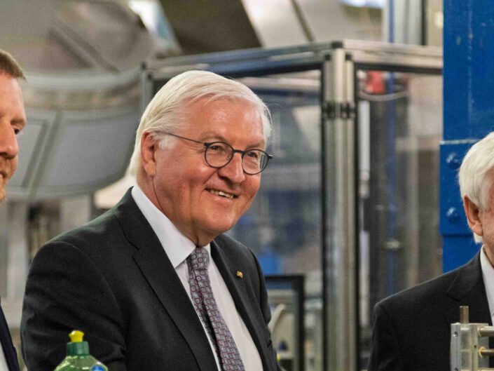 Besuch von Bundespräsident Steinmeier bei der fit GmbH in Hirschfelde (Zittau) am 13. Mai 2024
