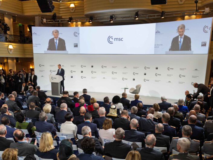 55. Münchner Sicherheitskonferenz (MSC 2019) in München am 15. Februar 2019