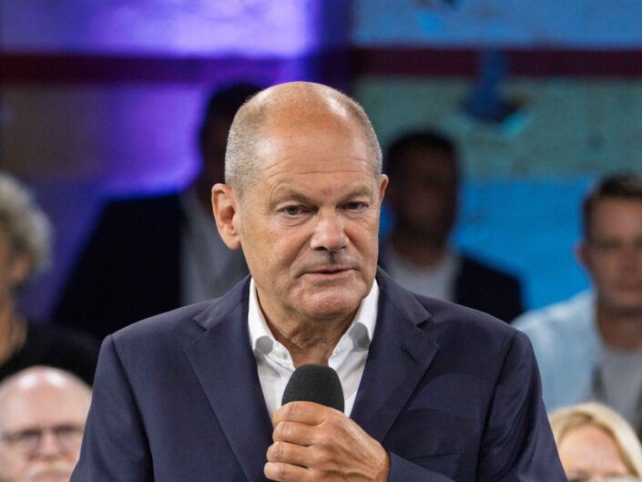 KanzlerGESPRÄCH mit Bundeskanzler Olaf Scholz in Bremen am 19. August 2024