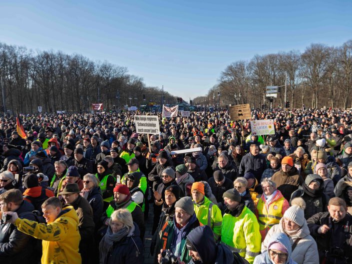 Bauernprotest in Berlin am 15. Januar 2024