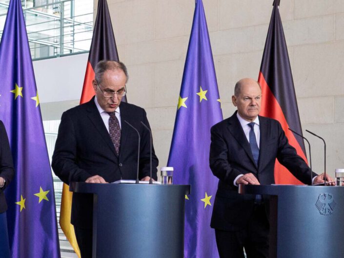 Regierungspressekonferenz in Berlin am 26. Februar 2025