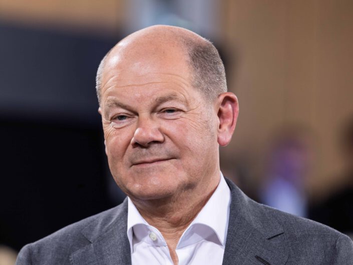 KanzlerGESPRÄCH mit Kanzler Scholz in Füssen am 13. Juli 2023