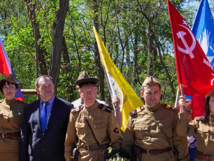 Sowjetischen Ehrenfriedhof in Torgau 2019
