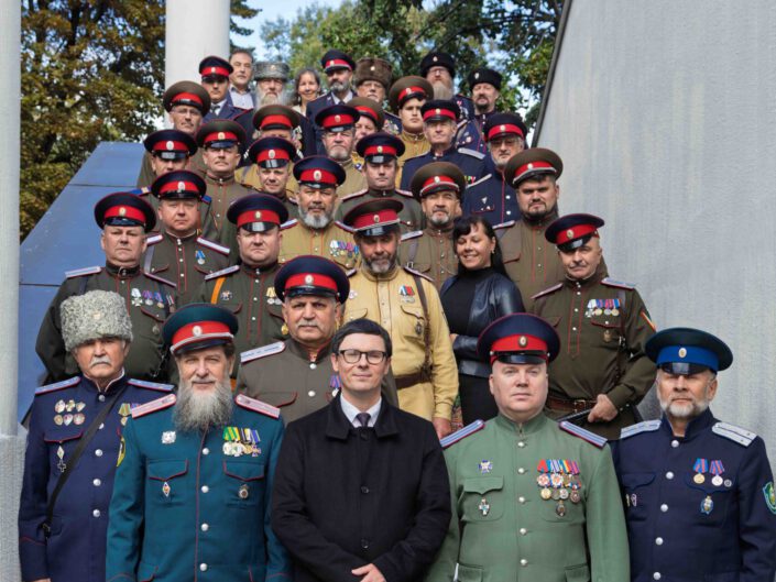 Russische Kosaken in Leipzig