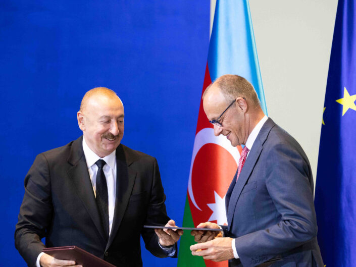 Besuch des Präsidenten der Republik Aserbaidschan Ilham Alijew in Berlin am 21. Juli 2026