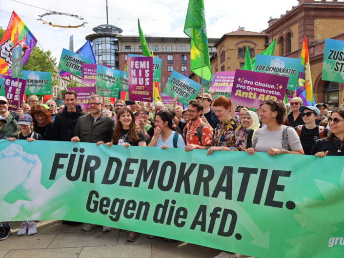 Demonstration gegen den AfD-Bundesparteitag in Erfurt am 4. Juli 2026
